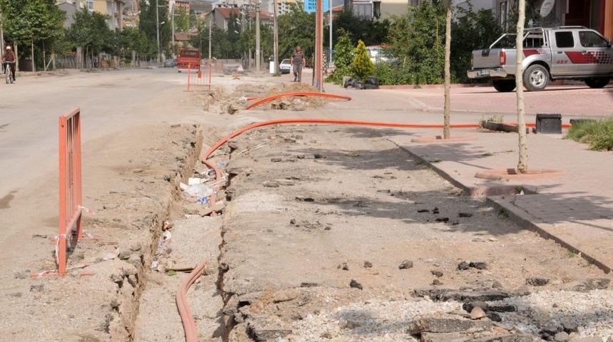 Kırşehir'de Altyapı &Ccedil;alışmaları Devam Ediyor
