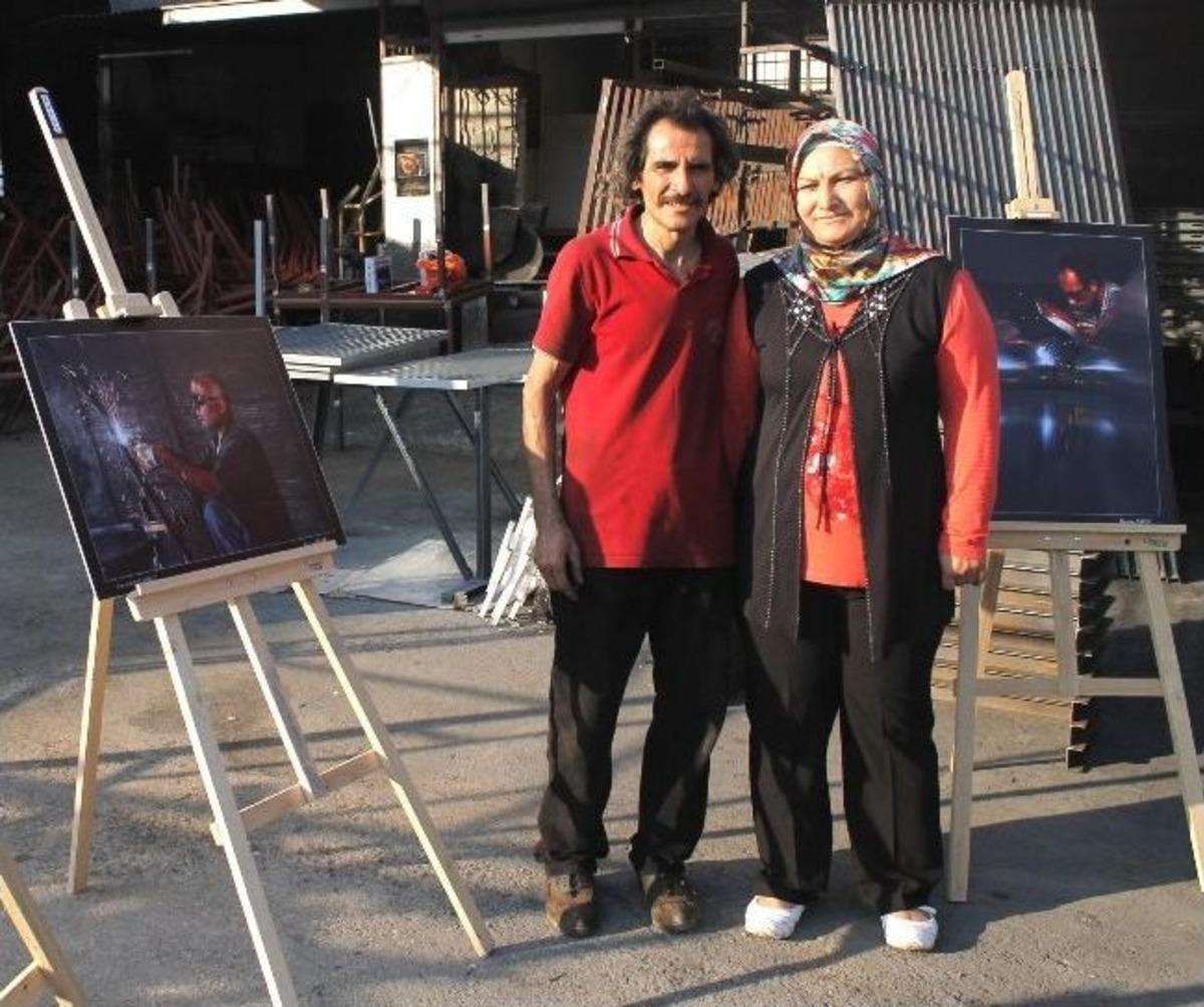 Sanayi Ustalarının Fotoğrafları Sanayi Sitesinde Sergilendi