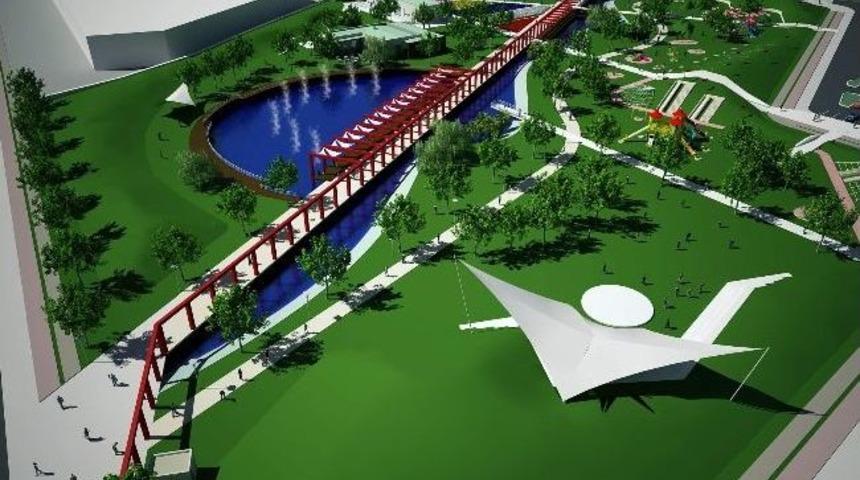 Manisa'da Kent Park Projesinde &Ccedil;alışmalar Başladı