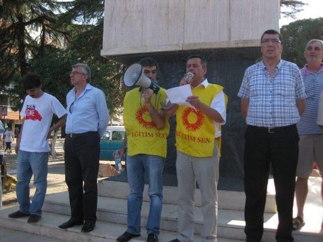 Ödemiş’te ‘taksim Olayları’ Protestosu