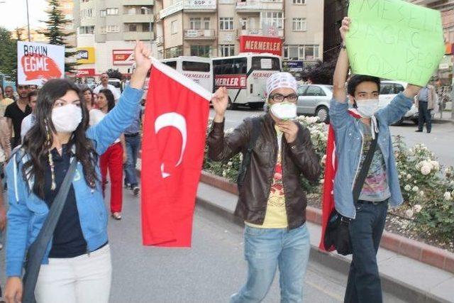 Kırşehir’de Taksim Protestosu