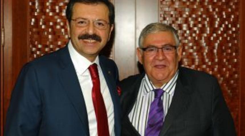 ETB Başkanı Hınıslıoğlu'ndan TOBB Başkanına Destek Ziyareti