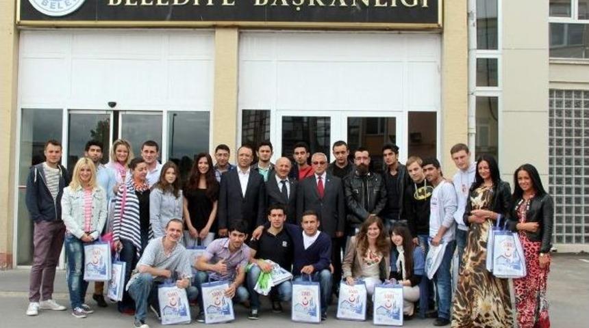 Yabancı &Ouml;ğrencilerden, Sivas Belediyesi&rsquo;ne Ziyaret