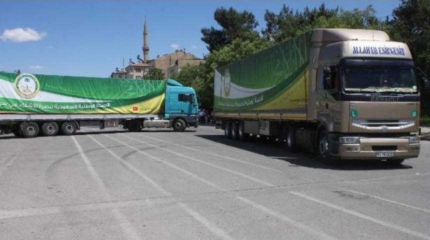 Suudi Arabistan&rsquo;dan Suriyelilere Yardım Malzesi