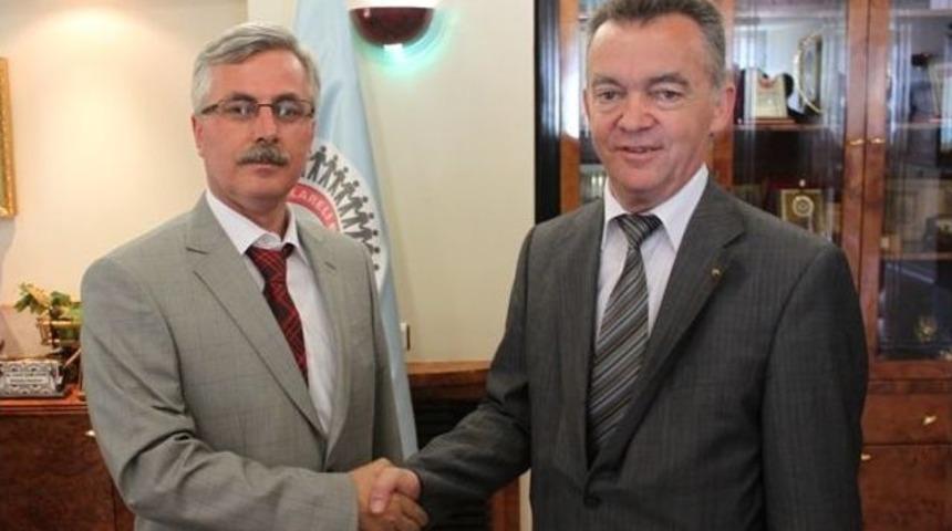 Ktso Başkanı &Ccedil;etintaş&rsquo;tan Başkan &Ccedil;ağlayan&rsquo;a Ziyaret