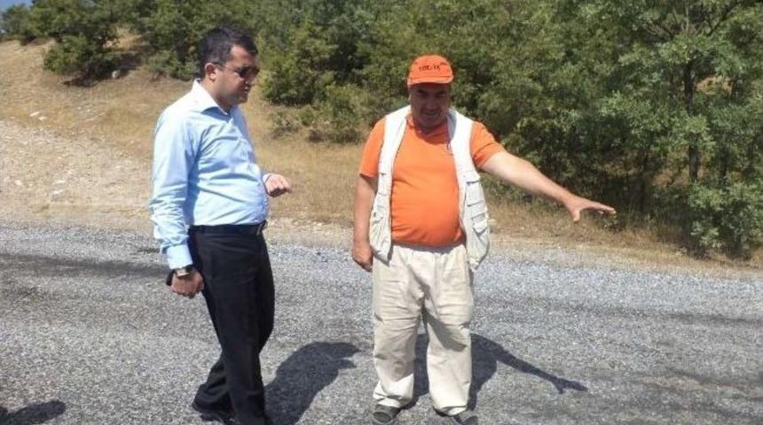Kaymakam &Ccedil;ınar, Asfaltlama &Ccedil;alışmalarını İnceledi