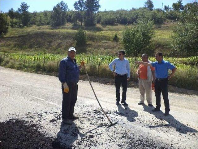 Kaymakam Çınar, Asfaltlama Çalışmalarını İnceledi