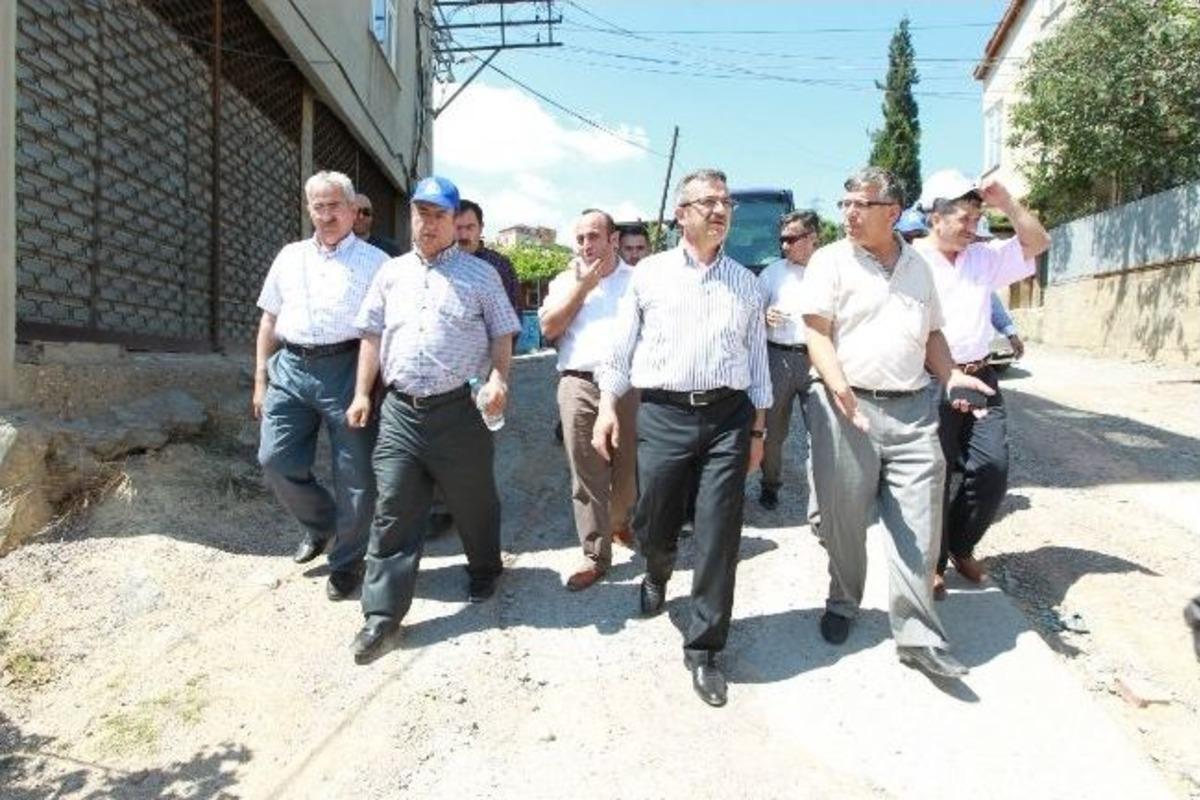 Başkan K&ouml;şker Mimar Sinan Mahallesinde İncelemelerde Bulundu