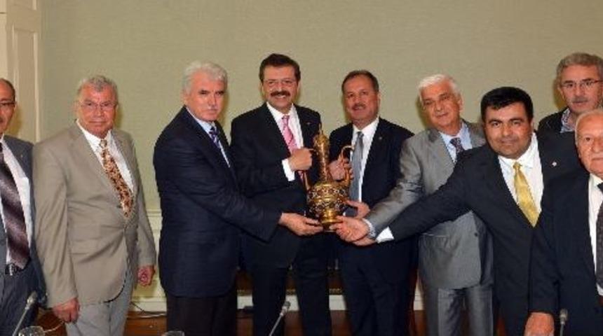 Denizli Heyetinden Tobb Başkanı&rsquo;na Ziyaret