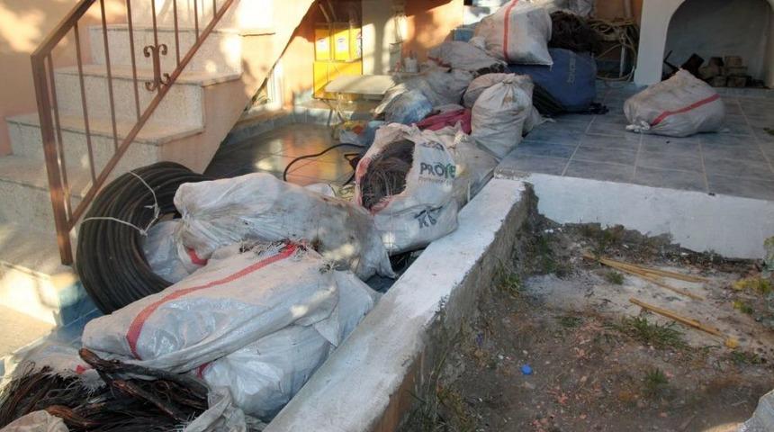 Muğla&rsquo;da Kablo Hırsızlığı Operasyonu: 14 G&ouml;zaltı