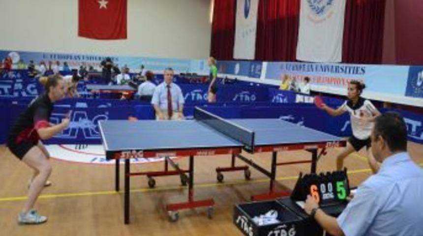 6. Avrupa &Uuml;niversiteler Masa Tenisi Şampiyonası Başladı