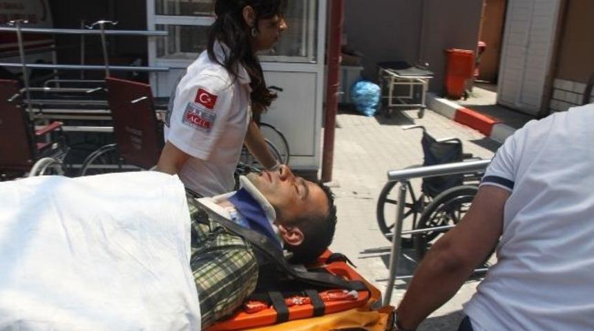 Hastane İnşaatından D&uuml;şen İş&ccedil;i Yaralandı