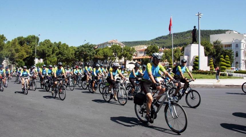 G&ouml;kova Bisiklet Turu Başladı