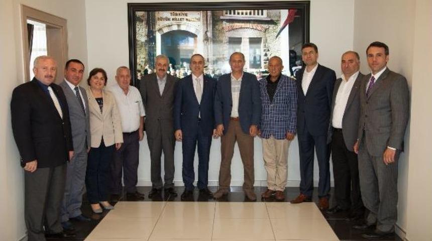 Sesob Başkan Alişan Satso Başkanı Mahmut K&ouml;semusul&rsquo;u Ziyaret Etti