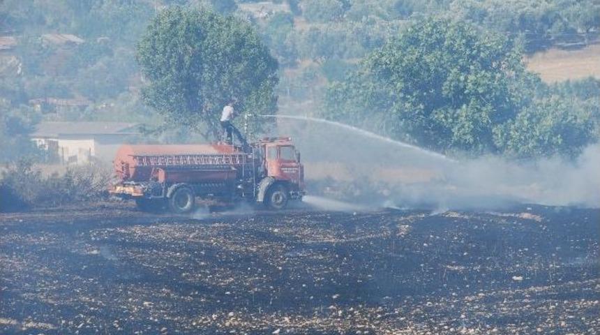 Didim&rsquo;de 2 Ayrı Yerde &Ccedil;ıkan Otlak Yangınları Korkuttu