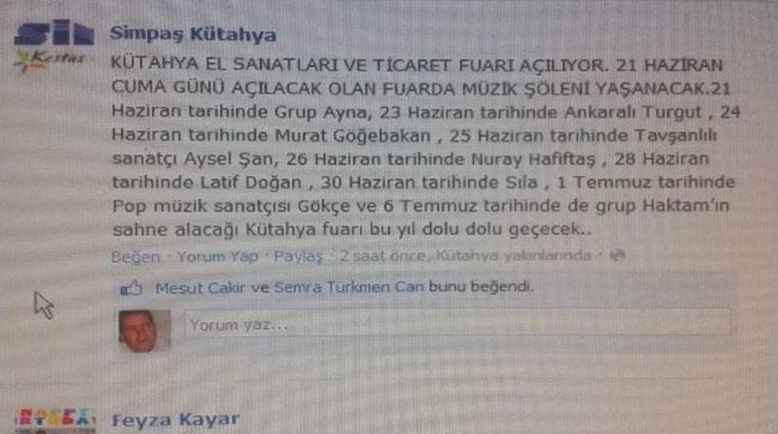 "fuar Mı, K&uuml;tahya G&uuml;nleri Mi?"