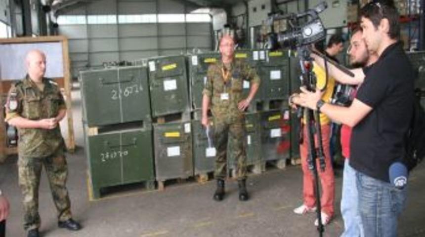 Almanlar, Trabzon'daki Loijstik Aktarma Noktasının Kapılarını Basına A&ccedil;tı