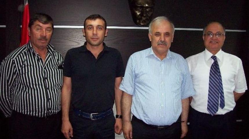 K&ouml;y-koop Genel M&uuml;d&uuml;r&uuml; &Ccedil;aycuma Tso Başkanı Rıfat Sarsık'ı Ziyaret Etti