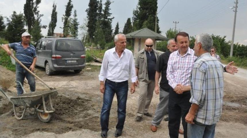 Başkan Karabalık, Şefkatiye Mahallesindeki &Ccedil;alışmaları Denetledi