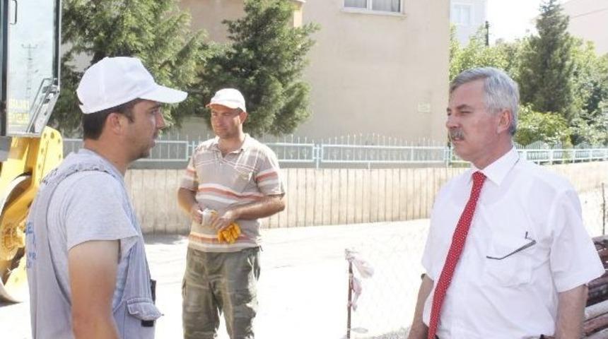 Başkan &Ccedil;ağlayan &Ccedil;alışmaları Yerinde İnceledi