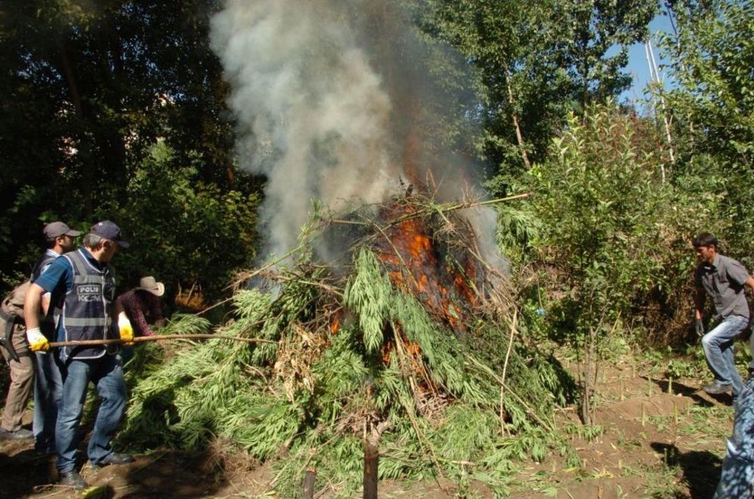 Diyarbakır'da hava destekli uyuşturucu operasyon