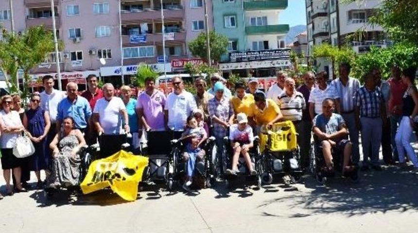 Ortaca&rsquo;da Engelliye Tekerlekli Sandalye