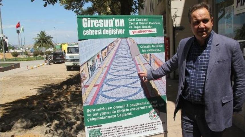Giresun Belediye Başkanı Kerim Aksu Alt Ve &Uuml;st Yapı &Ccedil;alışmalarını Değerlendirdi