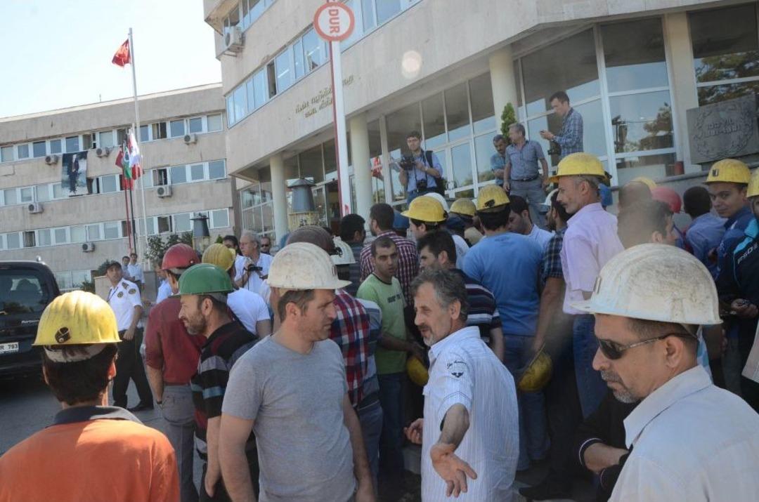 Taşeron Iş&ccedil;iler Eylem Yaptı