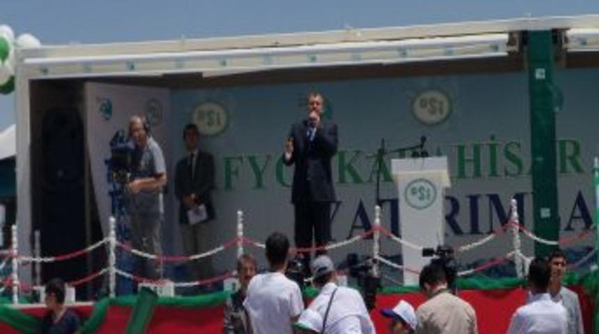 Bakan Eroğlu, &Ccedil;ay-Karaca&ouml;ren&rsquo;de Temel Atma T&ouml;renine Katıldı