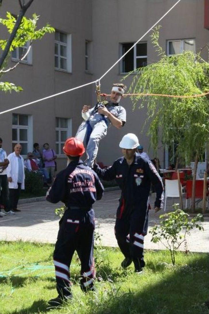 Devlet Hastahanesinde Deprem Tatbikatı G5