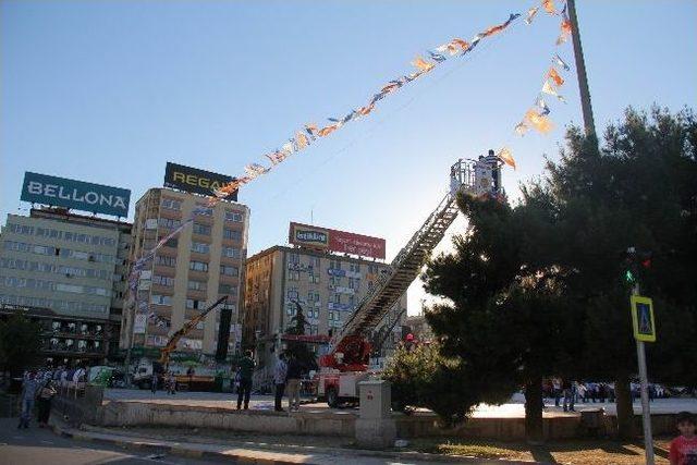 Ak Parti Samsun Mitingi Hazırlıkları