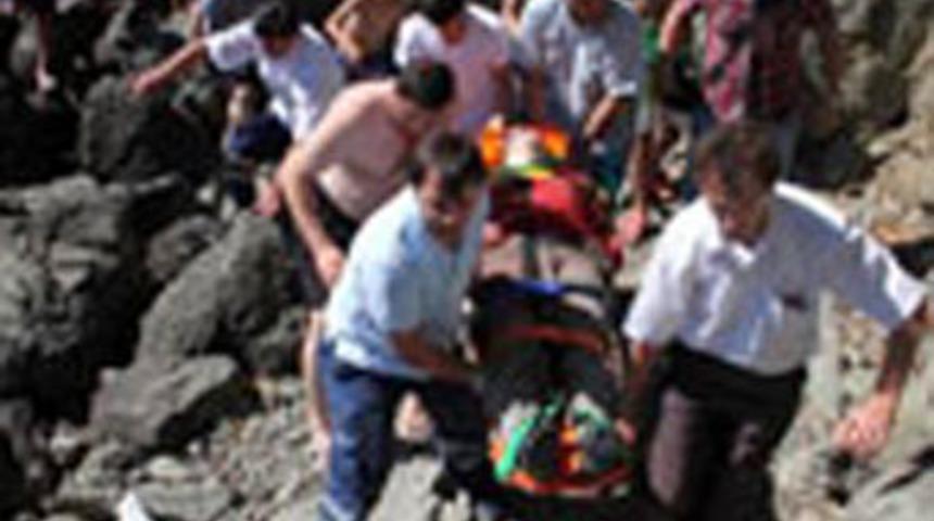 150 metre s&uuml;r&uuml;nerek yardım istedi