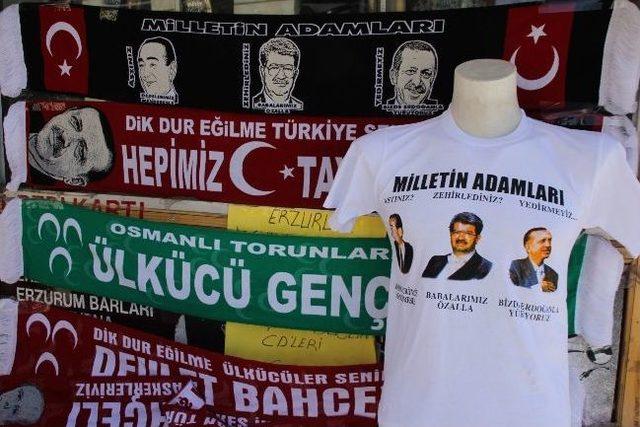 Erzurum'da Mhp’li Ve Ak Partililer Dostça Miting Saatlerini Bekliyor