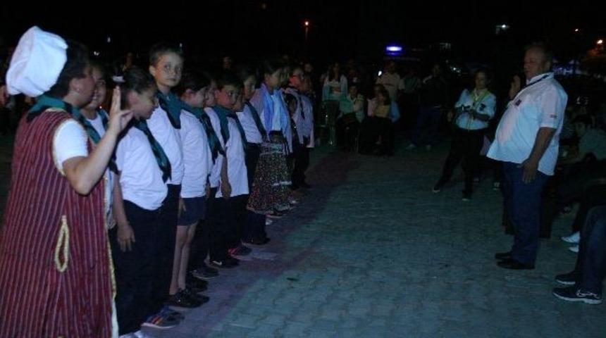 &Ccedil;aydeğirmeni İzci Kampında Ateş Gecesi D&uuml;zenlendi