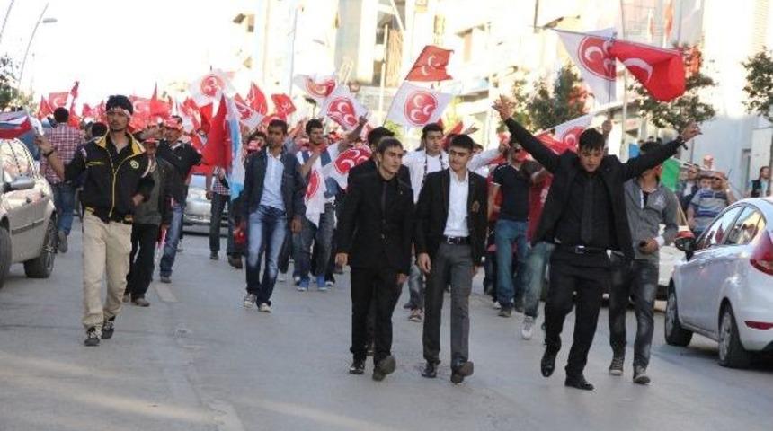 Bah&ccedil;eli&rsquo;nin Mitingi Sonrası &Uuml;lk&uuml;c&uuml;lerden Y&uuml;r&uuml;y&uuml;ş