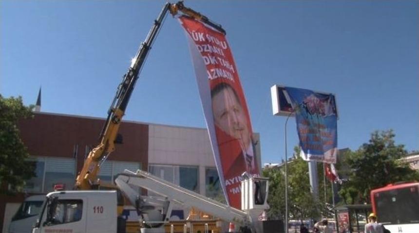 Erzurum&rsquo;da Ak Parti'nin Miting Hazırlıkları