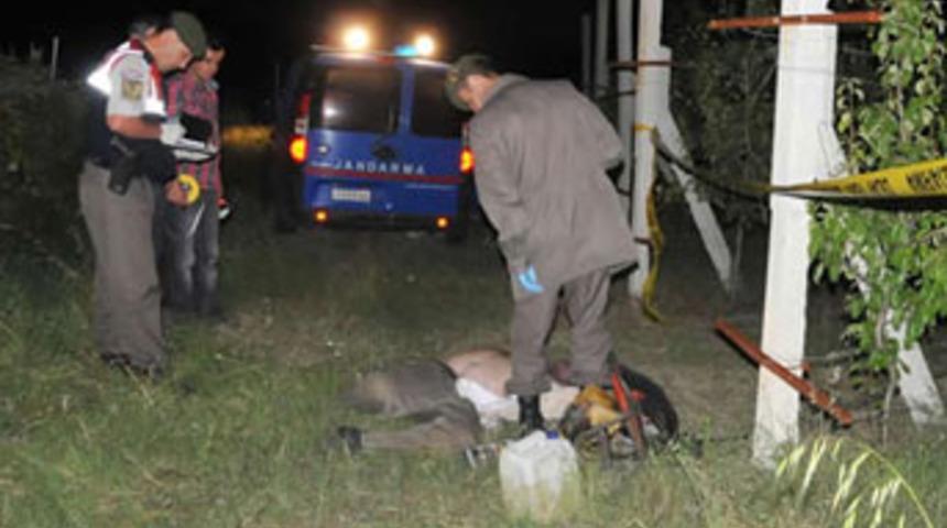 Elma bah&ccedil;esinde &ouml;l&uuml; bulundu