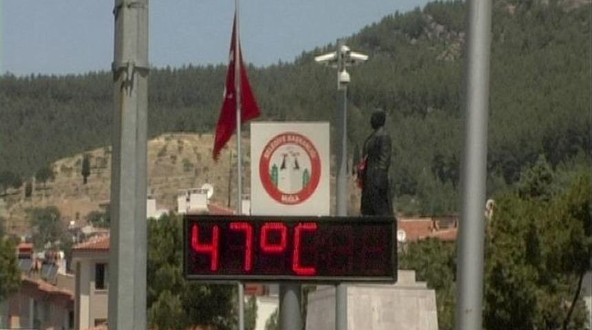 Muğla'da Termometre 47 Dereceyi Gördü