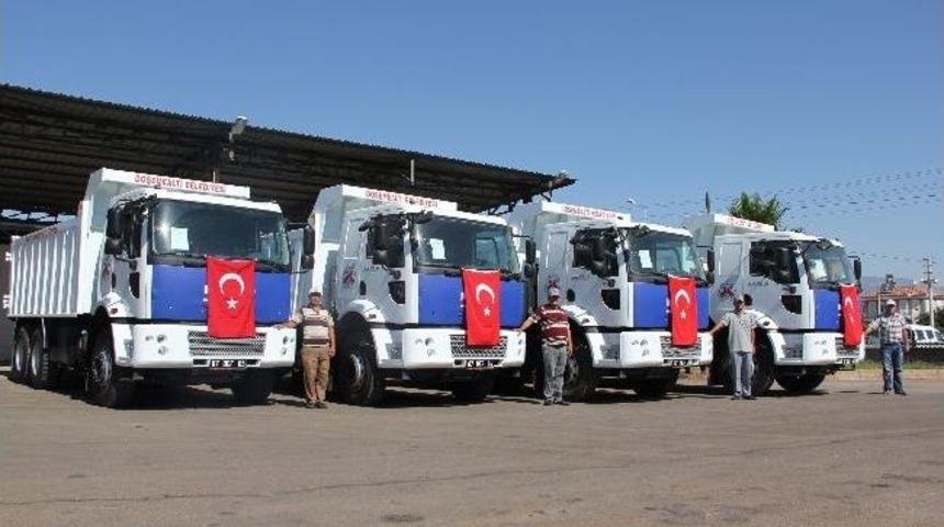 D&ouml;şemealtı Belediyesi Kamyon Ara&ccedil; Parkını G&uuml;&ccedil;lendirdi