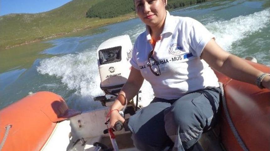 Muş&rsquo;un İlk Bayan Bot Kaptanı G&ouml;revde