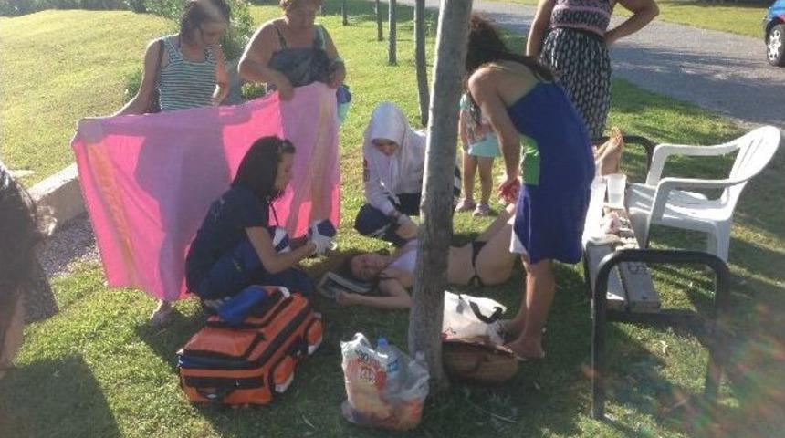 Oltanın Kurşunu Başına İsabet Eden Kadın Yaralandı