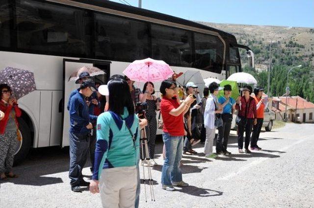 Güney Koreli Turistler Taşkale'yi Gezdi