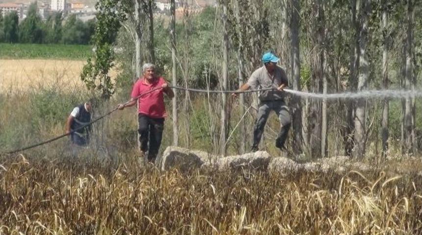 Yozgat&rsquo;ta 190 Dekar Ekin Yandı