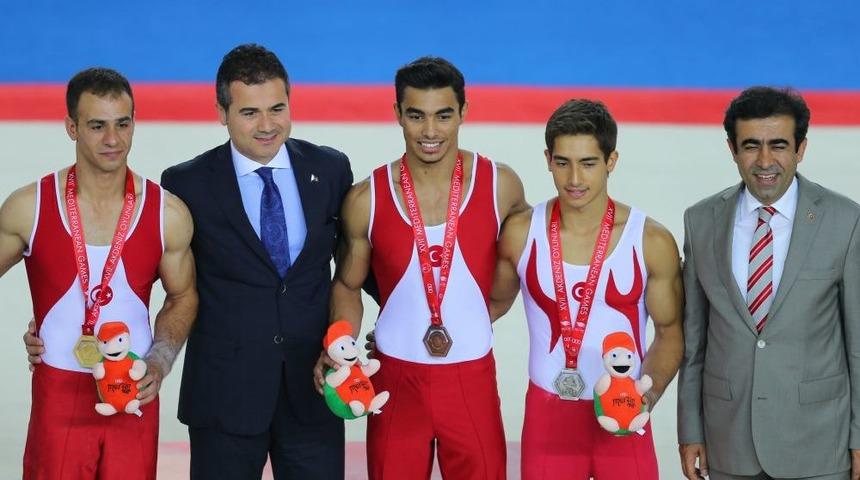 17. Akdeniz Oyunları'nda &Uuml;mit Şamiloğlu Jimnastikte Altın Madalya Kazandı