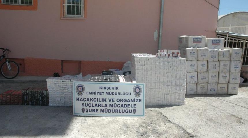 Kırşehir'de Ka&ccedil;ak Sigara Operasyonu