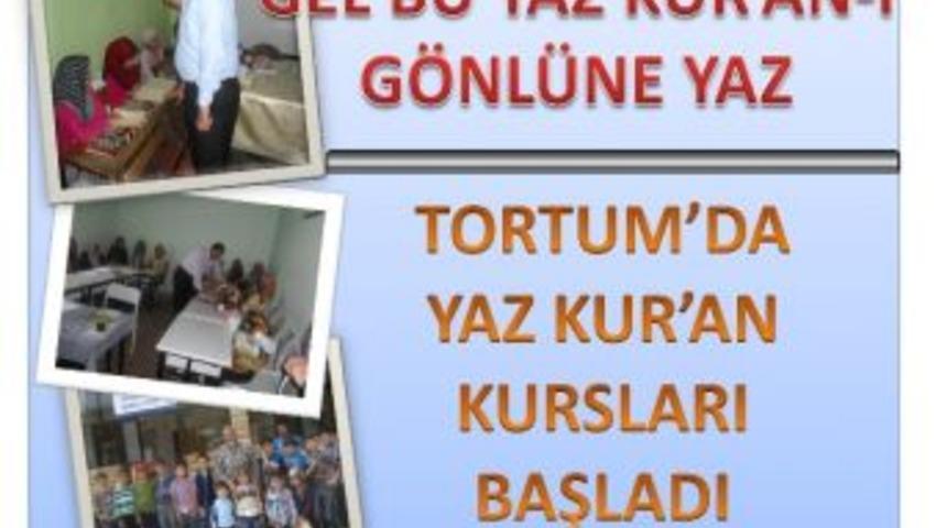 Tortum&rsquo;da Diyanet İşleri Başkanlığı Tarafından D&uuml;zenlenen Yaz Kur'an Kursları Başladı
