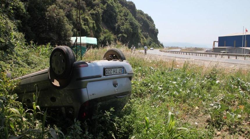 Takla Atan Ara&ccedil;tan Burnu Kanamadan &Ccedil;ıktı