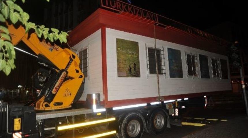 Kan Toplama Konteynırı Yeni Yerine Taşındı