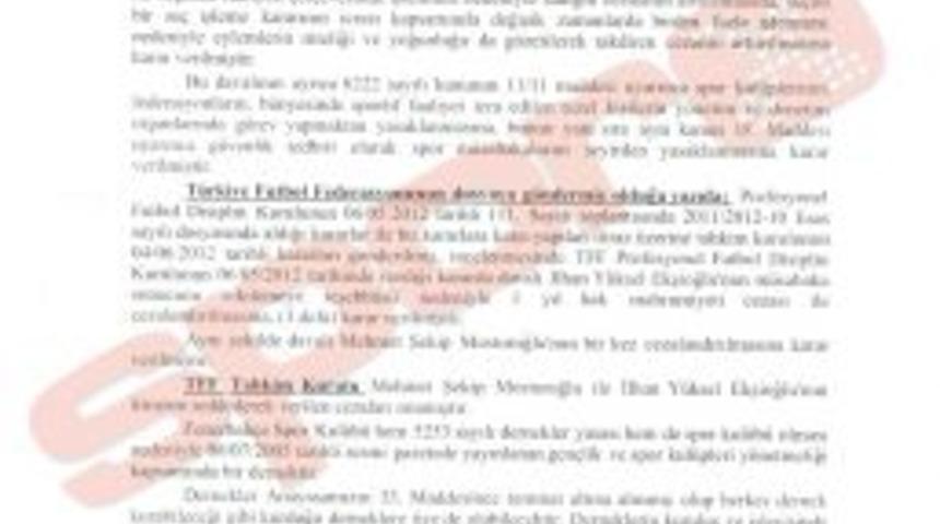 UEFA'dan Haber Bekleyen Fenerbah&ccedil;e'de 5. Asliye Şoku