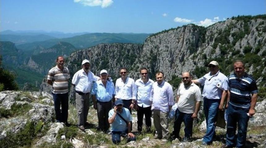 İl Genel Meclis &Uuml;yelerinin &Ccedil;atak Kanyonu İncelemeleri